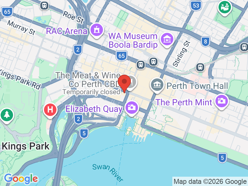Map of Industrial Relations Commission (Western Australia)