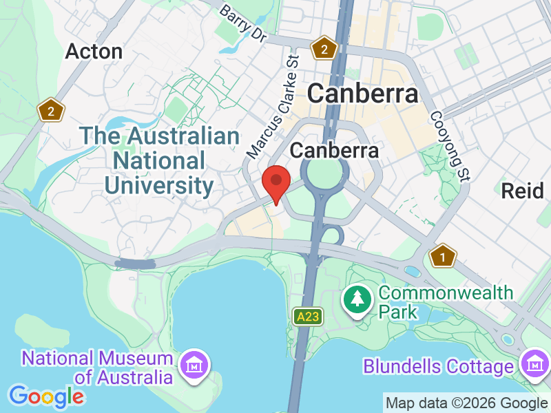 Map of QT Canberra