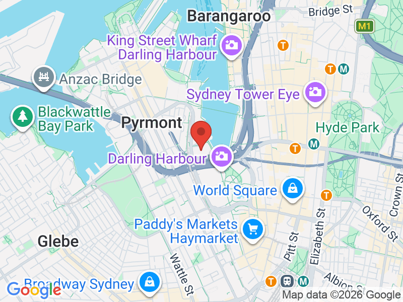 Map of Sydney International Convention Centre